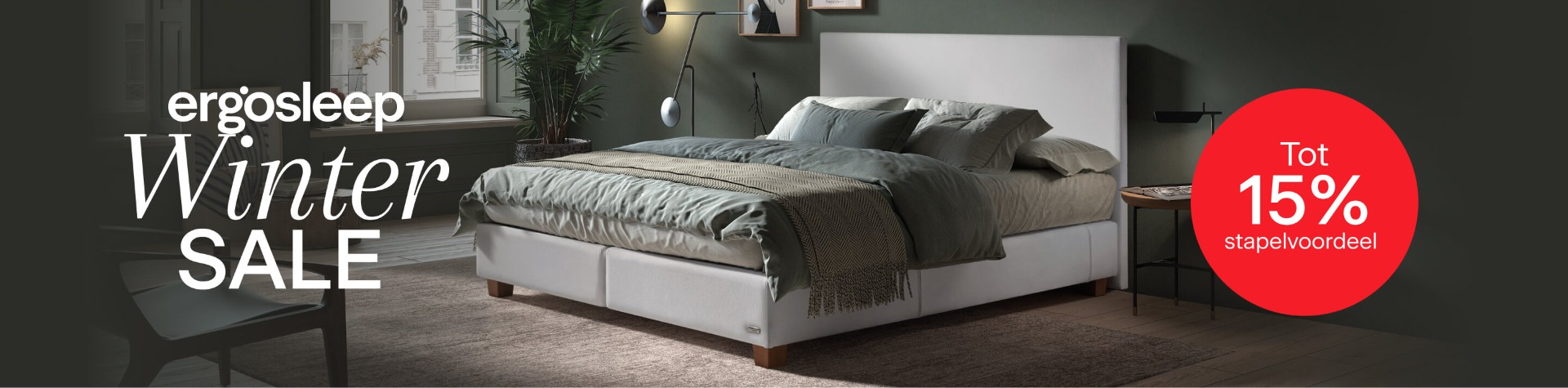 Ergosleep Winter Sale: nu tot 15% stapelvoordeel