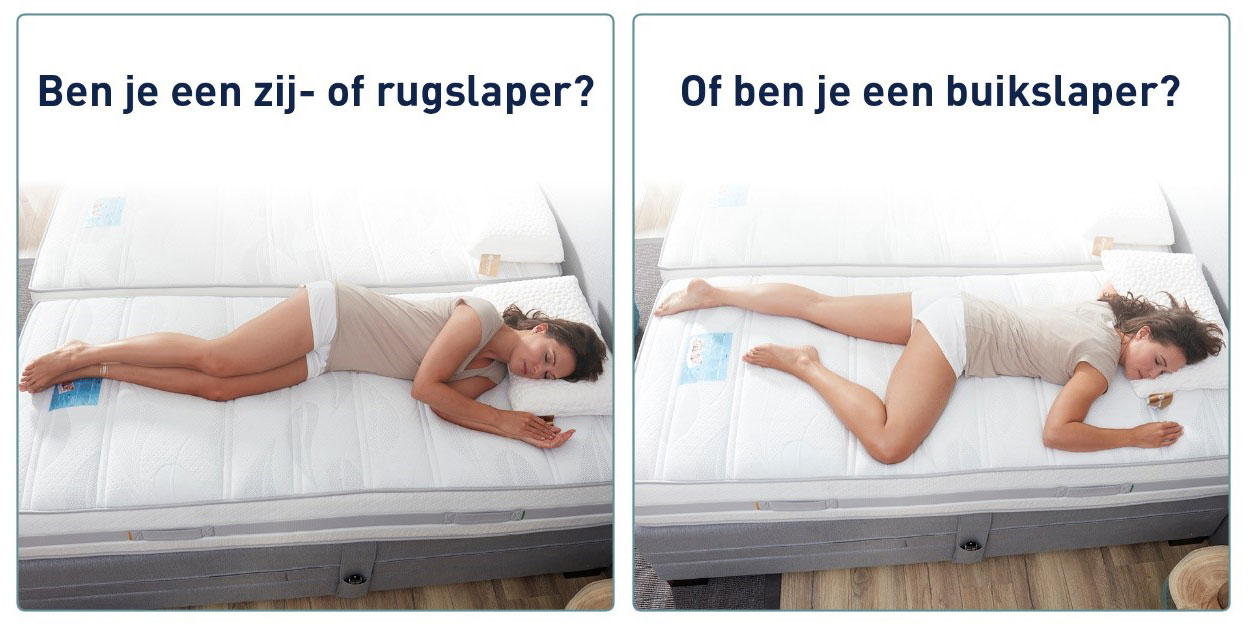 zijslaper, buikslaper of rugslaper