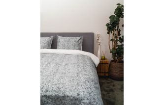 Kayori Kiayo - Dekbedovertrek - Katoen-Satijn - Zilvergrijs