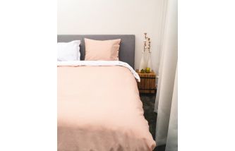 Kayori Shiiba - Dekbedovertrek - Bamboe - Wit/Blush