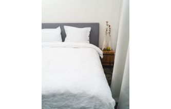 Kayori Nikko - Dekbedovertrek - Linnen - Wit