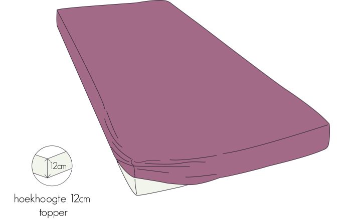 Kayori Shizu - Topper HSL - 200/200 - Oudroze - Katoen-Perkal