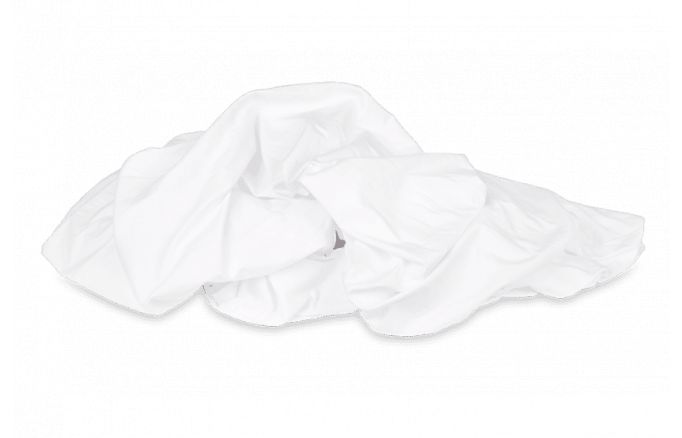 Kayori Shizu Split Topper hoeslaken Perkal - Wit