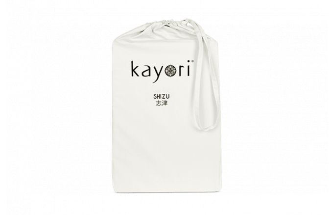 Kayori Shizu Split Topper hoeslaken Perkal - Offwhite