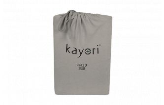 Kayori Shizu Topper hoeslaken stretch - Jersey - Taupe