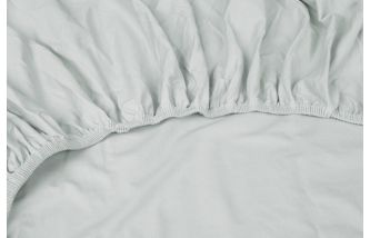 Kayori Shizu Split Topper hoeslaken stretch - Jersey - Zilvergrijs