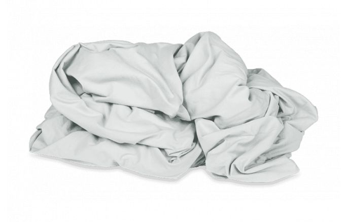 Kayori Shizu Split Topper hoeslaken stretch - Jersey - Zilvergrijs