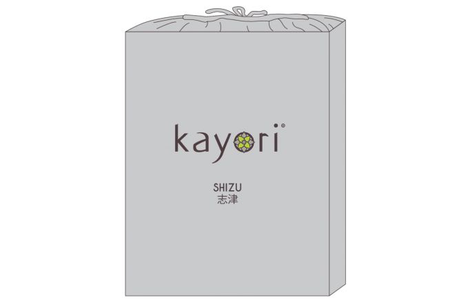 Kayori Shizu Split Topper hoeslaken stretch - Jersey - Zilvergrijs