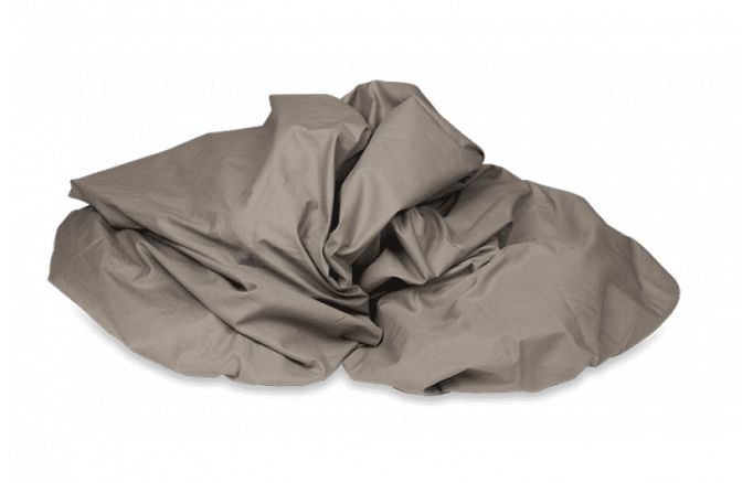 Kayori Shizu Split Topper hoeslaken Perkal - Taupe