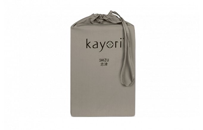 Kayori Shizu Hoeslaken Perkal - Taupe