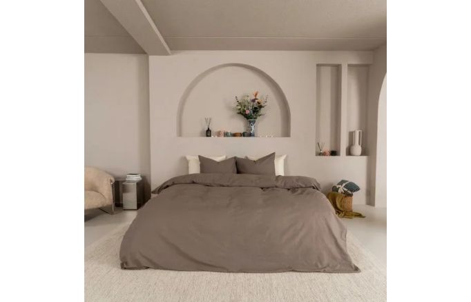 Kayori Kai - DBO - 200 x 200-220 cm - Taupe - Katoen