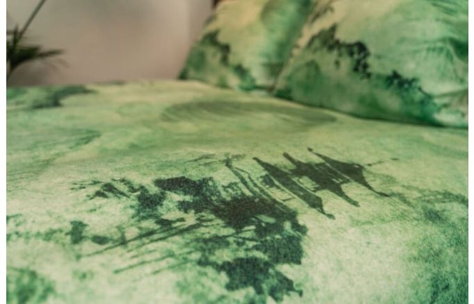 Kayori Katai - Dekbedovertrek - Tencel - Groen