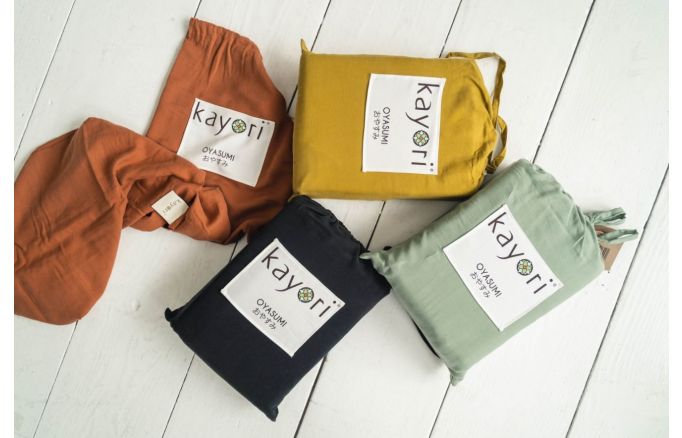 Kayori Izakaya - Dekbedovertrek - Washed Tencel - Groen