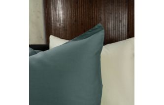 Kayori Kiyo - Kussensloop - Tencel - Petrol