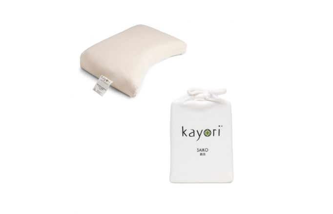 Kayori Saiko - Kussensloop - Jersey - Wit