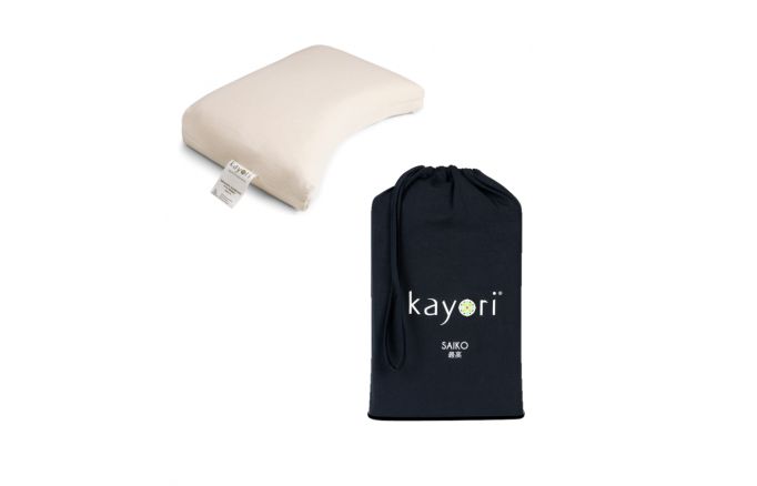 Kayori Saiko - Kussensloop - Jersey - Zwart